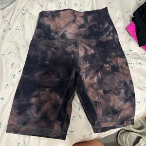 lululemon tie dye align shorts